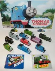 Thomas the Tank Engine Party Favors Set of 14 with10 Trains, 2 Stickers 2 Rings