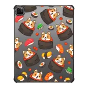 iPad Pro 12.9-inch (5th/6th gen) iPad Impact Case Corgi Ebiko Gunkan with Salmon Nigiri Sushi