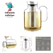 Extra-Large Multi-Brew Borosilicate Glass Teapot + Kettle + Pitcher 85 OZ / 2...