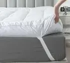 Duck Feather Bed Mattress Topper, 100% Cotton Memory Foam Mattress Topper, 25...