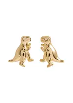 Coach Rexy Dinosaur Stud Earrings - Gold ONE SIZE
