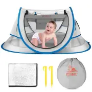 Beach Tent Pop Up Sun Shelter Sun Shade Windproof Protection Mosquito Repellent