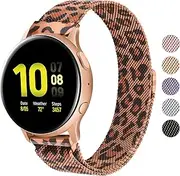 [Wanme] Metal Bands for Samsung Galaxy Watch Active 2 Band, Galaxy Watch 4 / Galaxy Watch 4 Classic, Galaxy Watch 5 / 5 Pro Bands, Galaxy Watch 3 41mm / Galaxy Watch 42mm, 20mm Stainless Steel