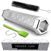 Smoke Tube - 12'' Smoke Tube for Pellet Grill 5 Hours of Billowing Smoke, Sta...