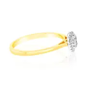 1/10 Carat Diamond Ring in 9ct Yellow Gold, Q