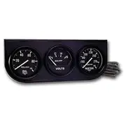 Autometer 3 Gauge Oil/Volt/Water In Black Console - 2 1/16 Inch, AU2397
