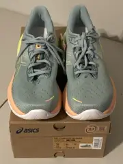 NWT Asics Gel-Cumulus 26 Paris Shoes Mens Size 13 Grey/Yellow Comfort Sneakers