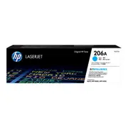 HP 206A Toner Cartridge - Cyan 1250 Pages - for HP Colour LaserJet Pro MFP M282nw / MFP M283fdn / MFP M283fdw Printer [W2111A]
