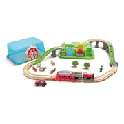 Hape Countryside Train Bucket Set W/ Storage Box Kids/Toddler Activity Toy 3+