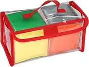 2X Playing Game Dices Set Cubes with Clear Pockets Cubes Kids