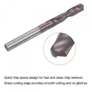 HRC65 TiCN Coated Solid Carbide Drill Bit - 2-Flute CNC Tungsten 1.0mm-4.0mm