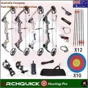 NEW Topoint ARCHERY M1 15-70LB COMPOUND BOW & ARROW Kit HUNTING TARGET