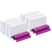 Staples for Stapler, 6 Pack 26/6 Standard 1/4 Inch Length Staples Rose Red