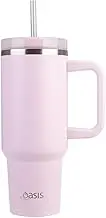 Oasis Stainless Steel Double Wall Insulated 'Commuter' Travel Tumbler 1.2L - Pink Lemonade