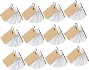 MAGICLULU 12pcs Ring Notepads Memo Cards Portable Vocabulary Binder for Daily Use