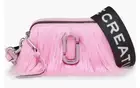 Brand New W/Tags Marc Jacob Snapshot Bag Faux Fur Confection Pink 100% Authentic