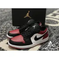 在飛比找蝦皮購物優惠-專櫃正品 Air Jordan 1 Low 黑紅腳趾 男女款