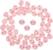 Angoily 50pcs Resin Pig Nose Animal Safety Nose for Crafts Plush Stuffed Animal Toy Accessories Lifelike Craft Supplies
