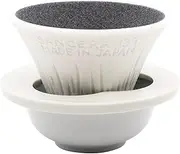 Kofil 1390400506 Coffee Filter Dripper with Dedicated Base and Saucer, White