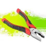 7" Durable Milled Teeth Jaws Hardened Wire Cutter High Leverage Linesman Pliers