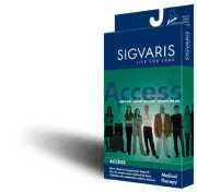 SIGVARIS 973CMSW66 30-40 mmHg CLOSED TOE CALF HIGH COMPRESSION SOCKS- BEIGE MS