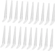 iplusmile 20Pcs Triangle Shelf Brackets Wall Mounted Right Angle Support for DIY Shelves Sturdy Decorative Wall Shelf Brackets for Home Office Kitchen and More