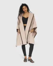 [Belle & Bloom] Need You Now Hooded Cape - Sand