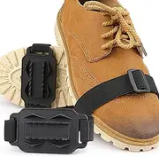 Climbing Spikes Grippers, Bouncy Snow Traction Cleats, Wear-Resistant Snow Traction Cleats No Burden on Shoes Pochy