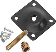KONTONTY 1Set Heavy Duty Metal Furniture Leg Brackets for Easy Assembly of Sofa Table and Chair Connectors Iron Plates for Strong Support and Stability