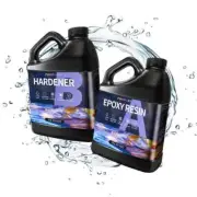 4L 1:1 Epoxy Resin Casting Ultra Clear Craft AB Liquid Kit Coating Paste Art DIY