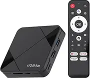 LEFFOT Android 14.0 TV Box, RK3518 4K Ultra HD Streaming Device for TV, 2GB RAM/8GB ROM, Smart TV Box with HDR10, Voice Control, 2.4G & 5G WiFi 6, 100M Ethernet, BT 5.4, USB 3.0, RK3518 Quad Core A53