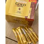 日本NESCAFé GOLD 雀巢金牌即溶黑咖啡隨身包2G 拆盒散包20包NESCAFE