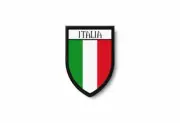 PATCH PATCHES EMBLEM IRON ON GLUE PRINT FLAG world crest italy italia