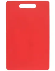 Chef Inox Colour Coded Cutting Board With Handle - Red - 25x40x1.3cm