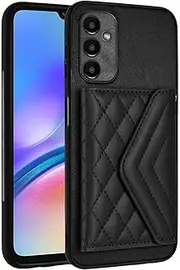 Case Compatible with Samsung Galaxy A54 5G Wallet Cover [PU Leather + Shell + Card Slot] Magnetic Clasp Kickstand Black