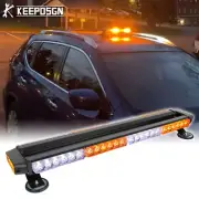 54 LED Emergency Light Bar Rooftop Strobe Warning For Mazda Hyundai Land Rover