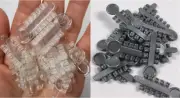 Clear/Silver Gray Dental Orthodontic Elastics Rotation Wedge Rotating Pad Rubber