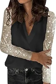 [Generic] Plus Size Summer Tunics for Women with Loose V Neck Pullover Womens Short Sleeve Tops