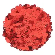 30000Pcs Flat Sequin Paillettes, 5mm/0.2" Round Hole Sequin for DIY, Red