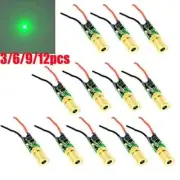 3/6/9/12Pcs 515nm 520nm 5mw Mini Green Laser Light Green Laser Diode Dot Module