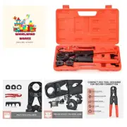 iCrimp Pex Pipe Crimping Tool kit for 3/8,1/2,3/4,1-inch Copper Ring with Fre...