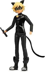 Miraculous Ladybug and Cat Noir Toys Cat Noir Fashion Doll | Articulated 26cm Cat Noir Doll with Accessories Kwami | Teen Superhero Cat Noir Figurine | Bandai Dolls Range