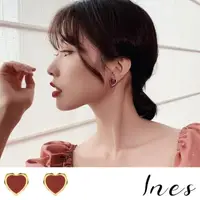 在飛比找momo購物網優惠-【INES】韓國設計火紅小愛心夾式耳環(耳夾 無耳洞耳環 夾