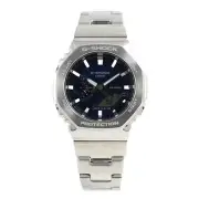 CASIO G-SHOCK GM-2110D-2B GM-2110GM G-STEEL Quartz Analog & Digital Blue Silver