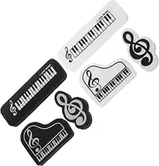 HORIALENCE 6pcs Cute Kneadable Erasers for Pencil Shaped School Supplies Adorable Classroom Rewards for Music Studies and Back to School Enhances Learning Experience