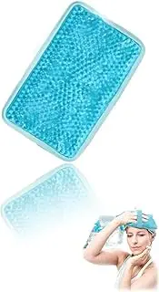 Gel Beads Ice Pack with Adjustable Strap - Reusable Hot & Cold Therapy for Knee, Shoulder, Foot, Back, Ankle, Neck, Hip, Elbow Pain Relief - 7.76x4.93 Blue