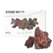 WIO - Wild Red Lava Stone 22kg - Complete Aquarium Decor Rock Aquascaping Kit