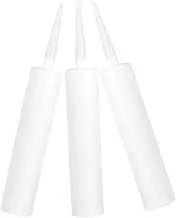 SEWACC 3Pcs Empty Caulking Sealant Tubes Refillable Caulk Tubes for Easy Application for Cracks and Leaks Bathroom Kitchen and More