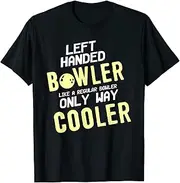 [VidiAmazing] Left Handed Bowler: Cool Bowling Bowler Bowling Ball ds725 T-Shirt