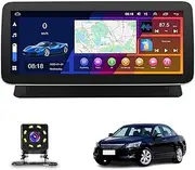 [ASHOIH] Android 10 Car Radio Stereo for Honda Accord 8th (2008-2013), 12.3 inch Touch Screen Auto Navigation System with Carplay GPS WiFi Bluetooth FM Mirror Link + 8LED Backup Camera(Size:6+128 G)